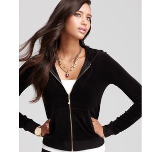 Juicy Couture Black Velour Hoodie